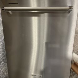 KitchenAid - 24" Top Control Built-In Dishwasher with Stainless Steel Tub, PrintShield Finish, 3rd Rack, 39 dBA - Stainless Steel 