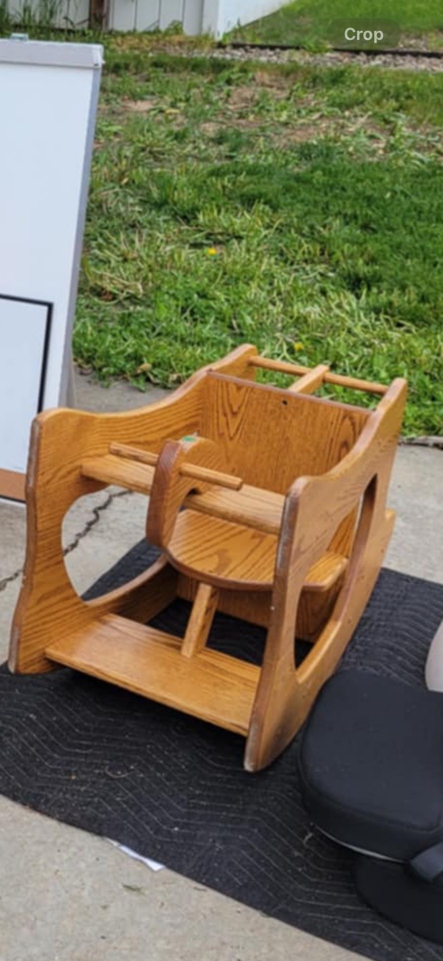 Amish Made 3-in-1 High Chair, Rocker, & Desk