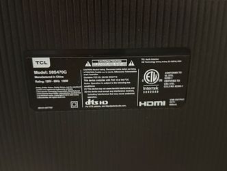 TCL 58" 4K UHD Smart TV with Google TV – Model 58S470G