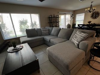 Grey Couch W/ Two Chases