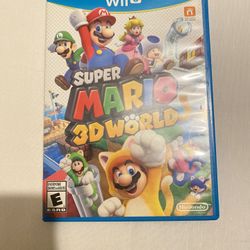 Super Mario 3D World (Nintendo Wii U, 2013) Complete W/Case & Booklet