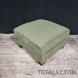 Square Corduroy Ottoman