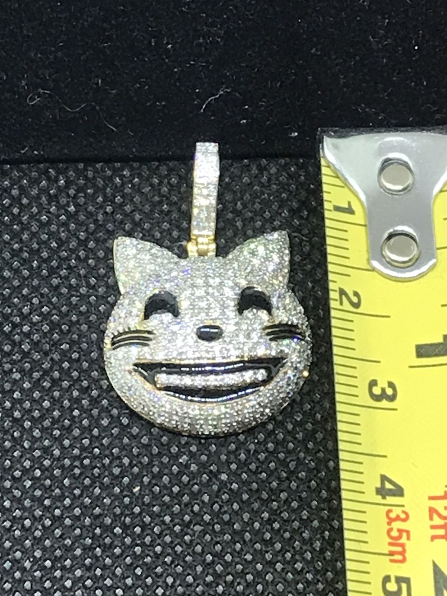 Diamond Emoji medallion , Pendant ,charms,iced out piece bustin’ piece, charm , medallion