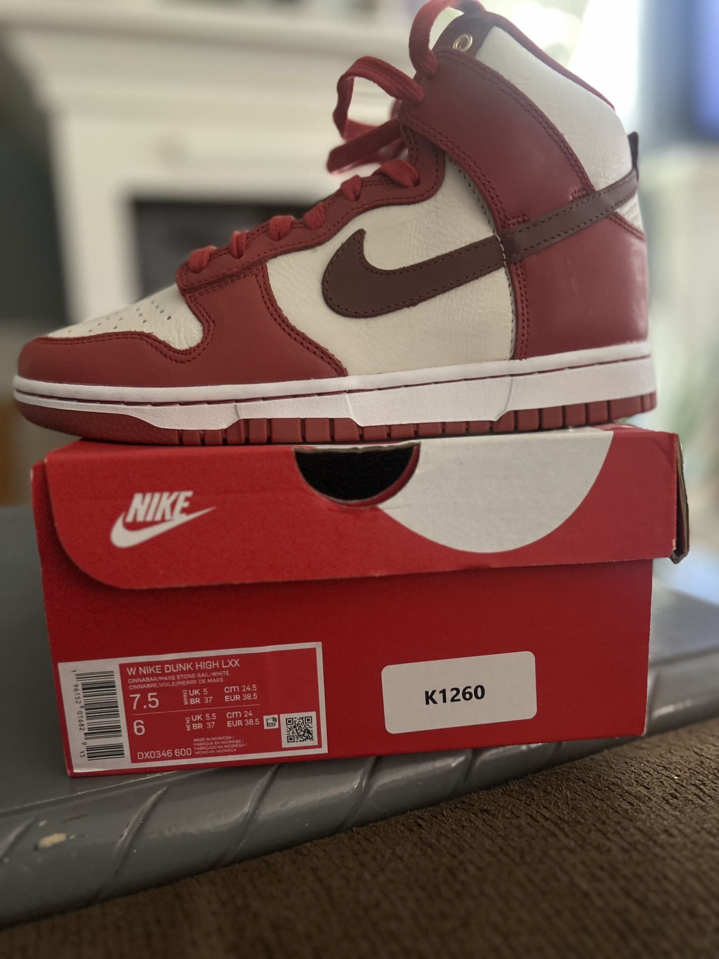 Nike Dunk High LXX “Cinnabar” (W 7.5 / M 6) – Brand New! 🔥