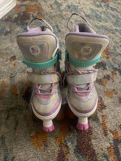 Good condition, Fun and comfortable for kids. Wheels work perfectly.