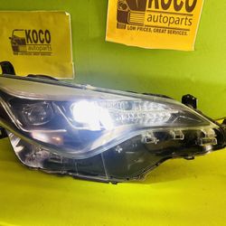 2017 2018 2019 TOYOTA COROLLA RIGHT HEADLIGHT DUAL PROJECTOR LED OEM TESTED