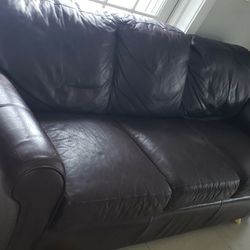 100% leather couch