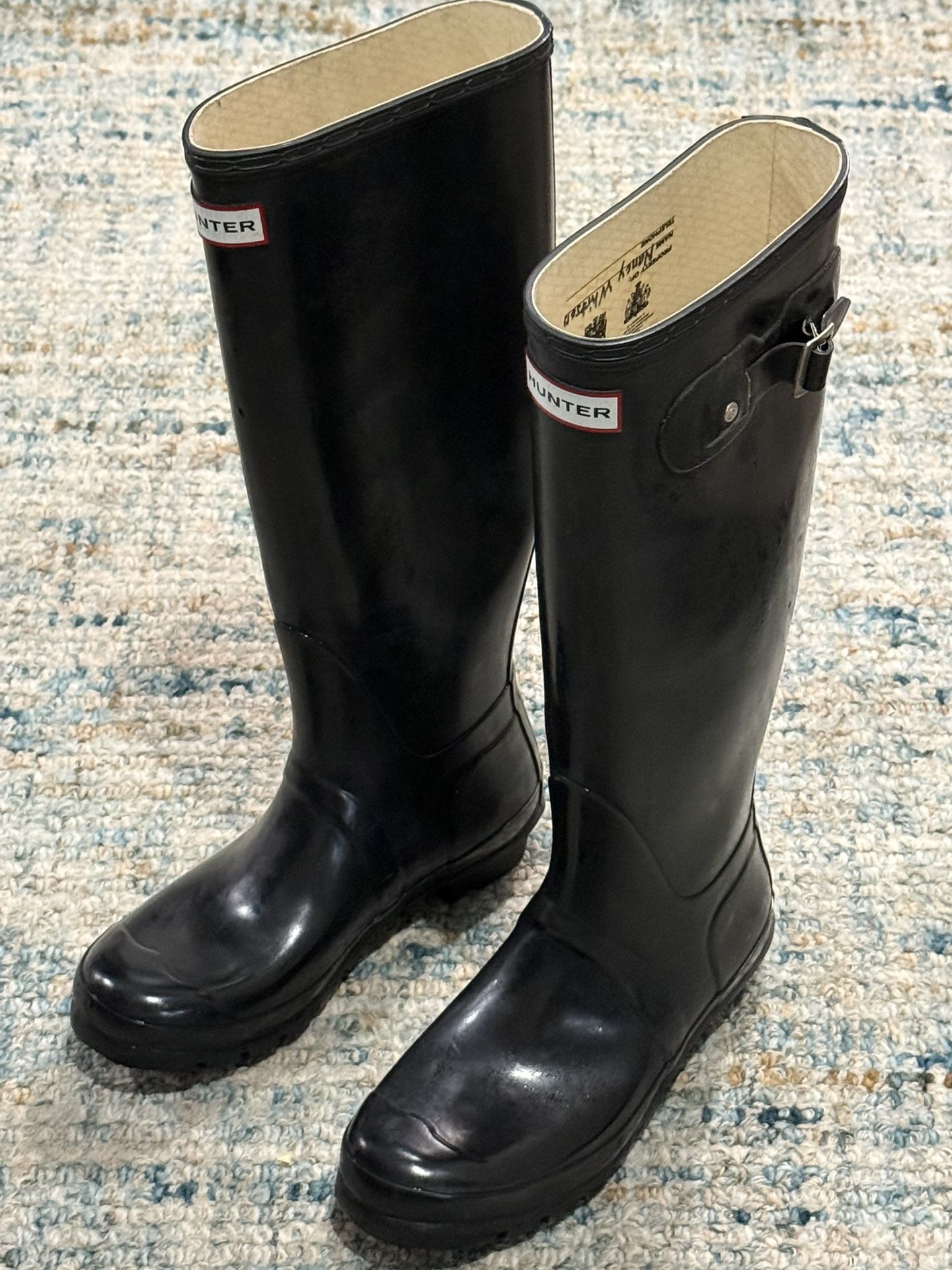 Hunter Original Tall Gloss Women’s Rain Boots - US Size 8