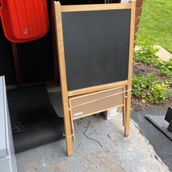 Kids Easel - Chalkboard/ Dry Erase 