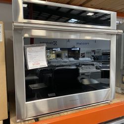 GE Monogram Stainless Steel 30” Smart Electric Convection Single Wall Oven Statement Collection