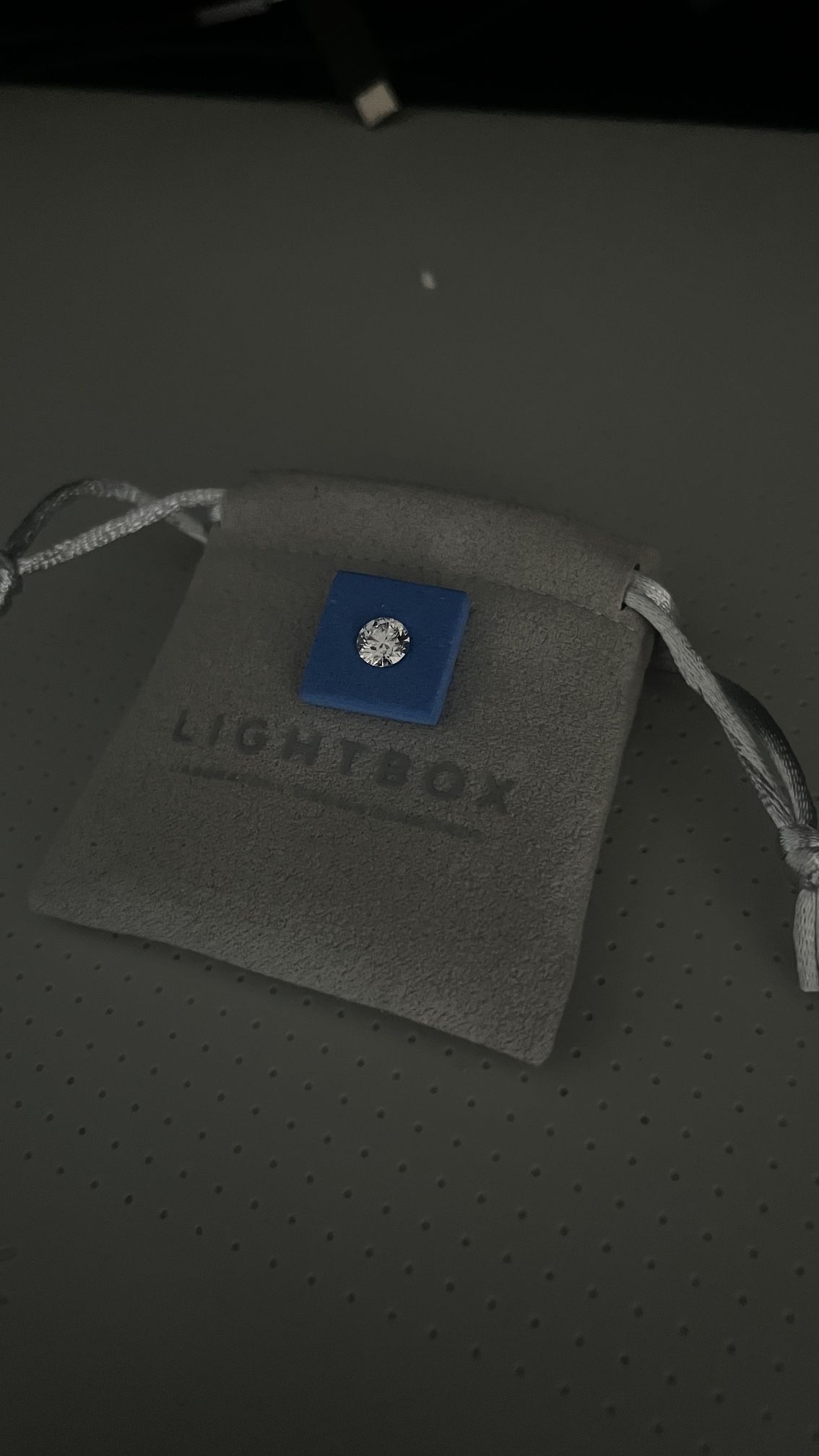 1 CT Sapphire Round New Lightbox Jewelry Lab Grown Diamond