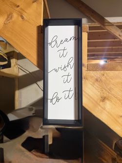 Dream It Wish It Do It Framed Wall Sign