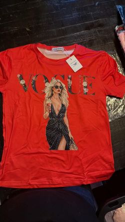Red Vogue Graphic T-Shirt with Tags