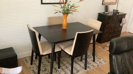 Table and chairs