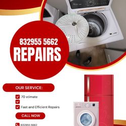 ✔️💯REPAIR WASHERS AND DRYERS-REFRIGERATORS ALL BRANDS 💯💯with WARRANTY 