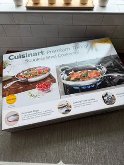 Cuisinart 2-Piece Premium Tri-Ply 10” & 12” Skillet Set