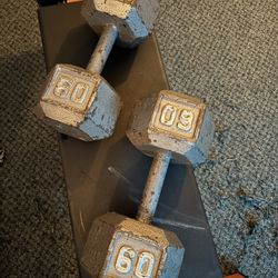 60lb Dumbbells - Classic 