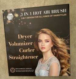new in box! 3-in-1 Hot Air Brush 1200W