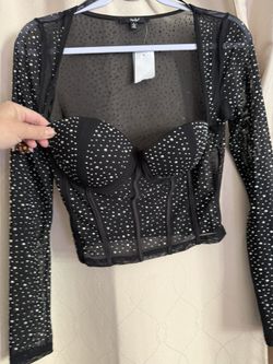 Rhinestone Cute Top Brand New With Tag L