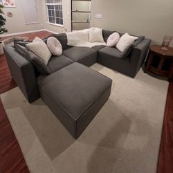 Modular World Market Gray Couch