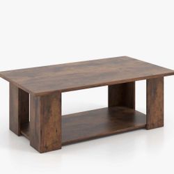 Wooden Modern Coffee Table with Storage Shelf=Q5-849