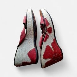 Indigo Leather Thong Sandals Women Size 8.5