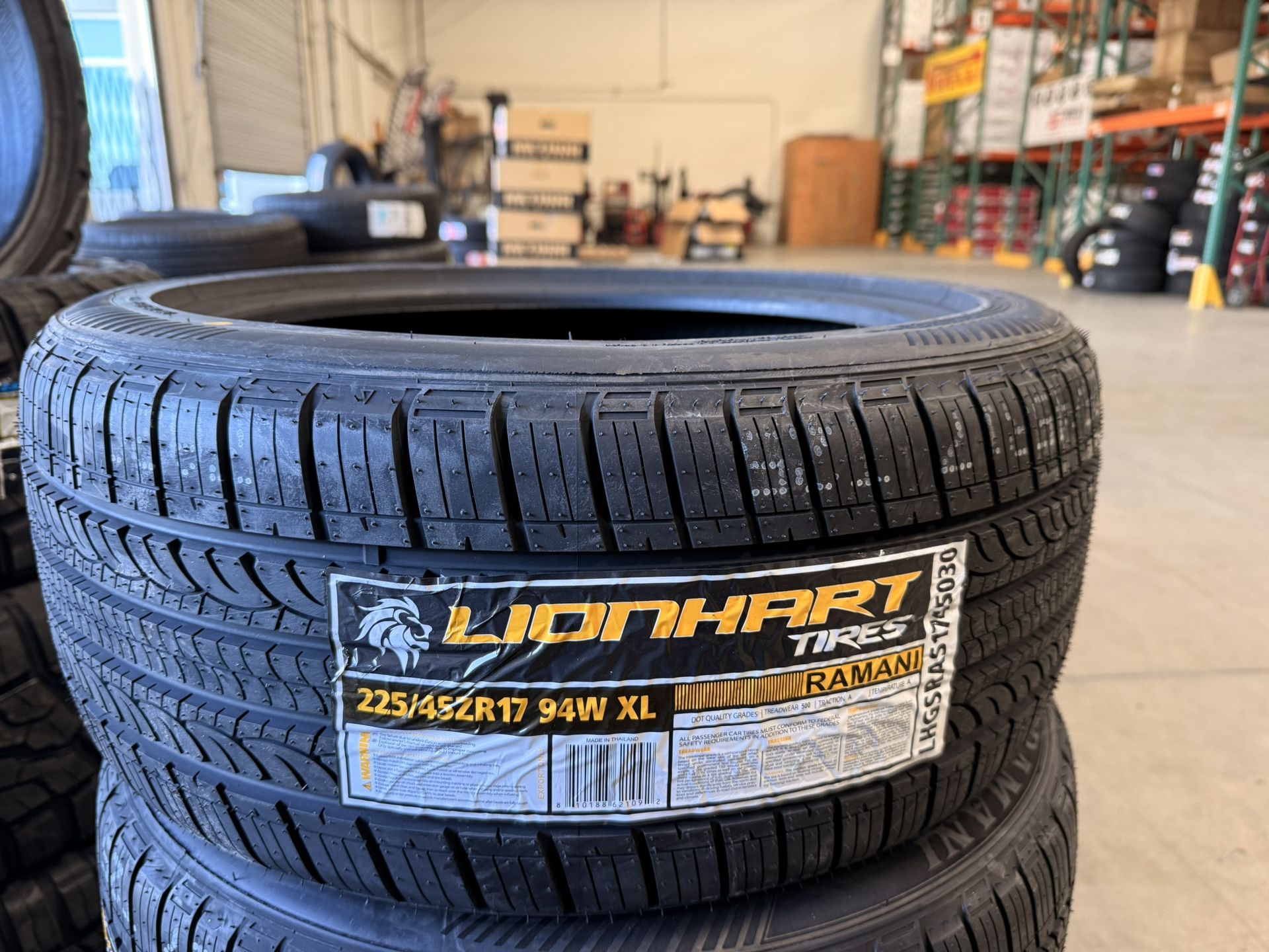 1 New Tire Lionhart RAMANI A/S 225/45R17