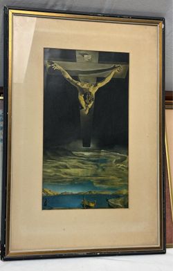 Framed Salvador Dali Christ of Saint John on the Cross 14x22
