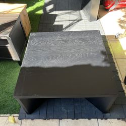 Black Square Coffee Table 
