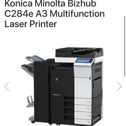 Konica Minolta Bizhub C284e Color Copier Printer Scanner Network Fax & FS-534