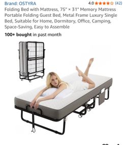 Folding Bed with Mattress