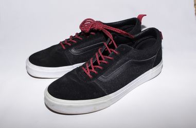 Black & Red VANS Shoes