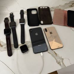 Apple cell phones and watches