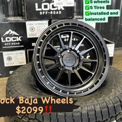 Lock Baja Wheels- Matte Black- FITMENT For JEEP 5x127