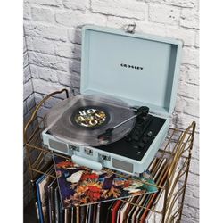 BEST OFFER Crossed Cruiser Premier Vinyl Record Player with Speakers and Wireless Bluetooth - Audio Turntables