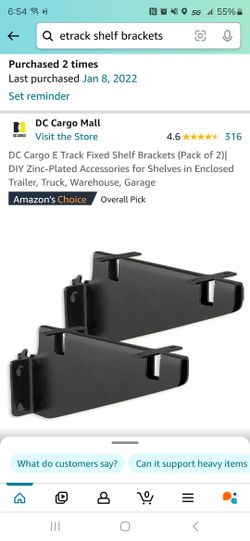 DC CARGO etrac Fixed Shelf brackets