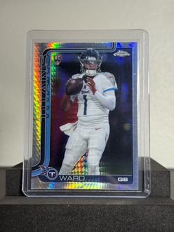 Cam Ward Topps Chrome RC Football Card