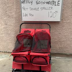 Pet Double Stroller