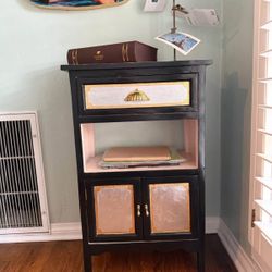 Pair of Gilded Nightstands