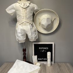 Ropon bautizo Estilo Charro 