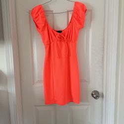 Body Con Mini Dress Neon