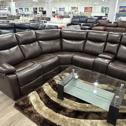 🔥🔥🔥HOT DEAL ON RECLINING SECTIONAL WITH POWER LED🔥🔥🔥 Brown, White, Gray Or Black 🌟