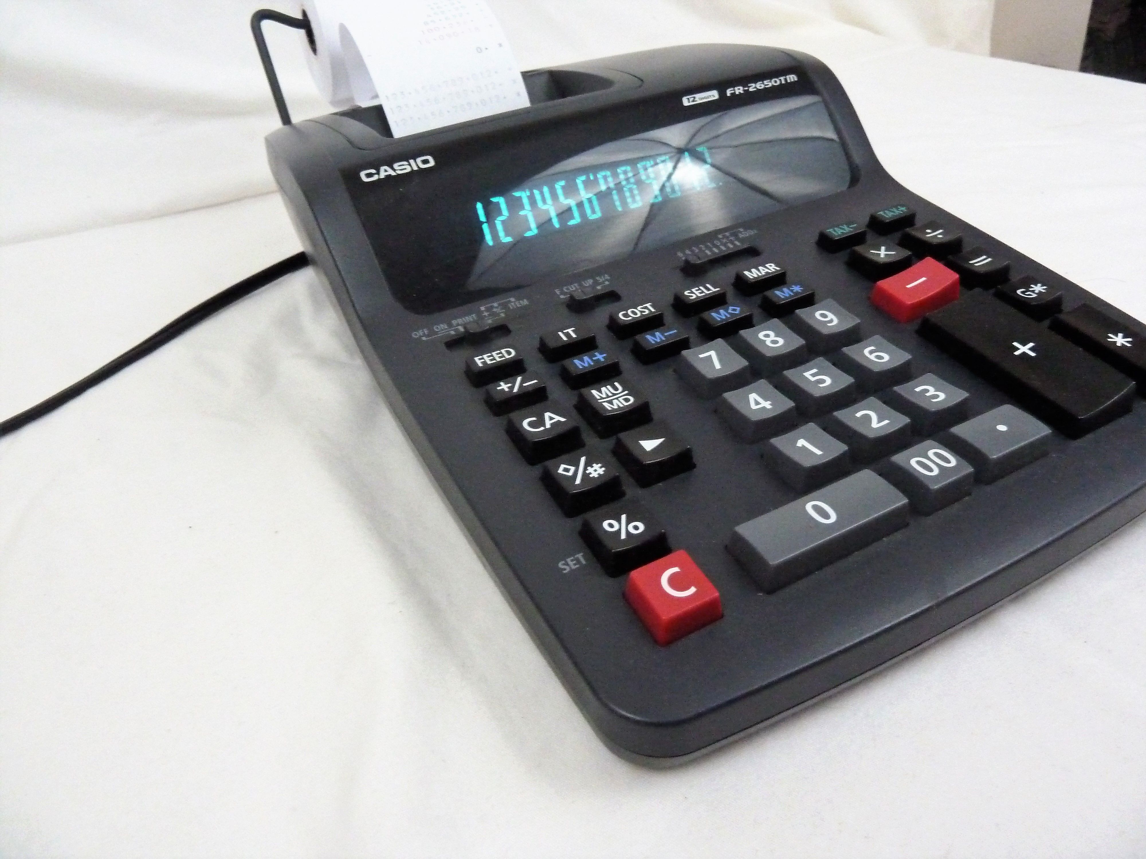 Casio fr 2650tm printing calculator for sale in avon by the sea nj