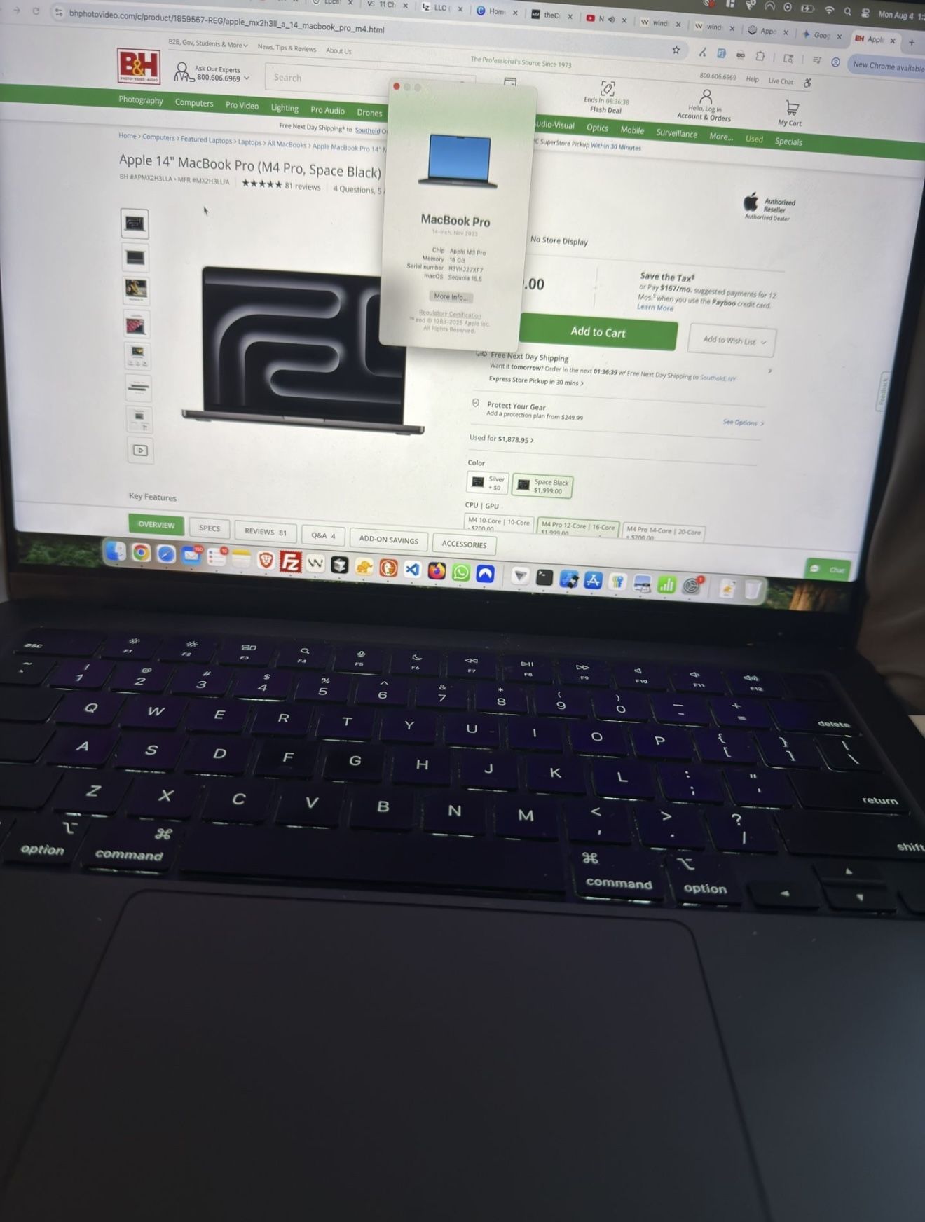 14inch MacBook Pro M3 Pro 18gb Ram 512GB SSD