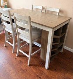 Ashley Furniture Skempton Counter Height Dining Set with 4 Chairs