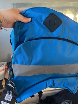 Trailmaker Blue Backpack with Reflective Strip