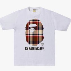 White bape shirt size small 