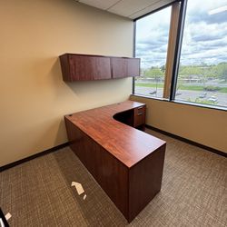 L Shaped Office Desk With Chairs 