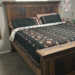 King Ranch Style 4 Poster Bed Frame 