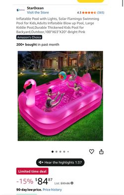POOL-Brand new in box, fun pool and pump